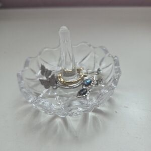 Vintage Crystal Ring Jewelry Holder